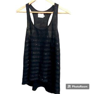 Michael Stars black sequined tank - OS